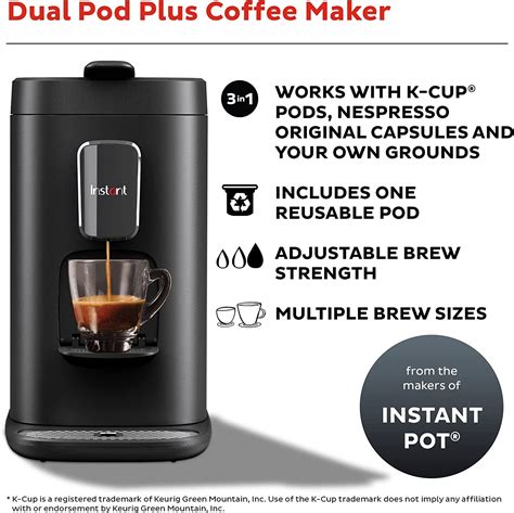 ایگرد قیمت و خرید Instant Pot Dual Pod Plus 3 In 1 Espresso K Cup