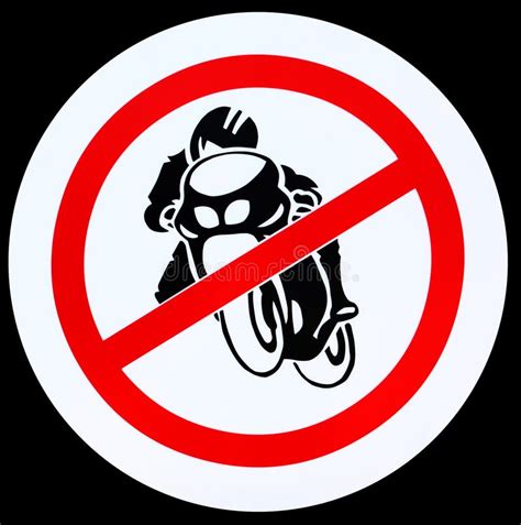 No Motorcycle Sign Stock Image Image Of Illegal Deny 24996829