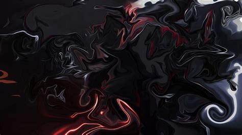 Hd Wallpaper Abstract Fluid Liquid Shapes Dark Colorful Digital