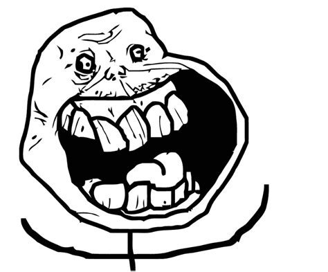 Higher Quality Forever Alone Guy Happy Rage Face