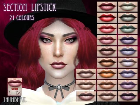 Section Lipstick By Remussirion At Tsr Sims 4 Nexus