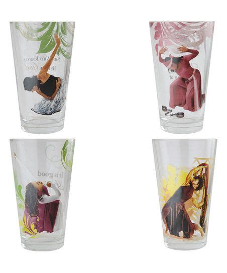 African American Expressions Praise Dancers Drinking Glass Set Of Four Zulily Drinking