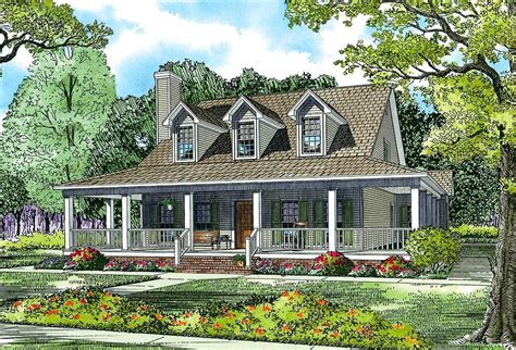 Call 1 800 913 2350 for expert help. Plan 5921ND: Country Home Plan With Wonderful Wrap-Around Porch | Barn style house plans ...