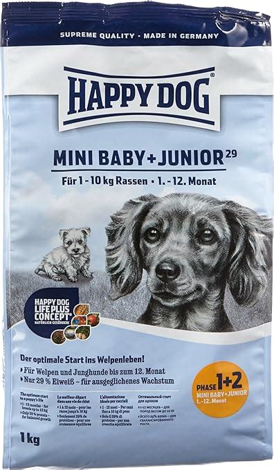 Happy Dog Dry Puppy Food Mini Baby And Junior Poultry And Salmon 1 Kg