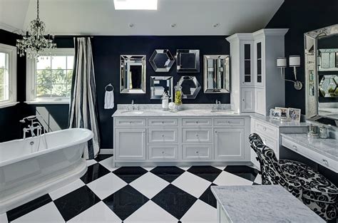 White, black and sepia combine in delightful batik motifs. Black And White Bathrooms: Design Ideas, Decor And Accessories