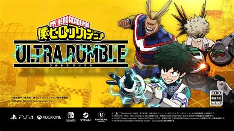 My Hero Academia Ultra Rumble Announced For Ps4 Xbox One Nintendo