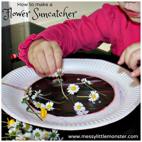 Is the merriwick flower real : Flower Suncatcher - A Beautiful Kids Craft using Real ...