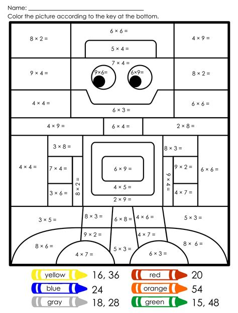 Free Printable Times Tables Colouring Sheets Brokeasshome