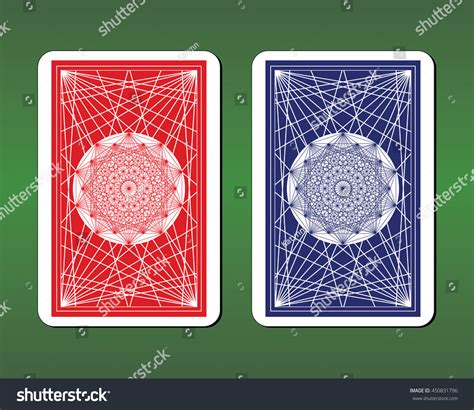 Playing Card Back Designs Stock Vector Royalty Free 450831796