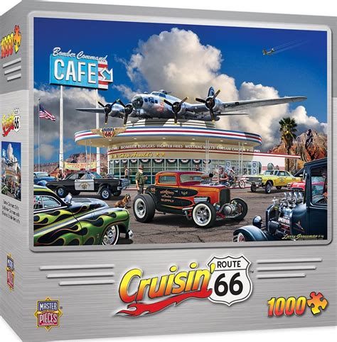 Masterpieces Cruisin Route 66 Bomber Command Café Muscle Cars 1000
