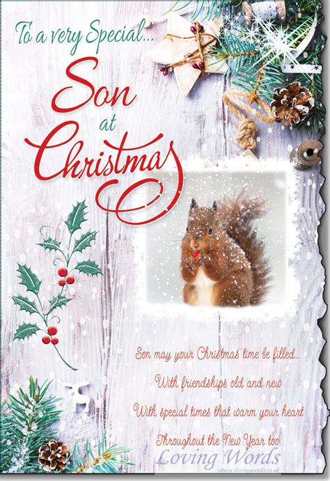 Special Son At Christmas Greeting Cards By Loving Words