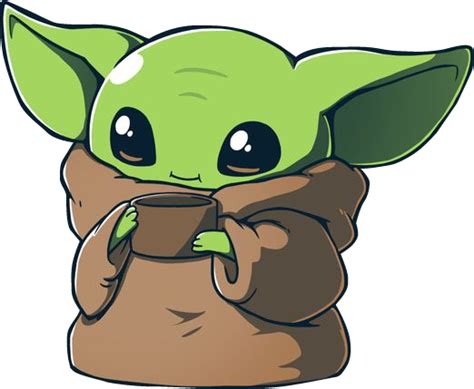 Cute Baby Yoda Clip Art