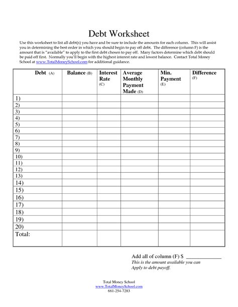 17 Best Images Of Printable Bill Worksheet Printable Monthly Bill