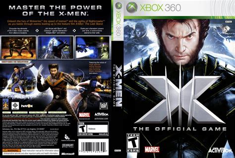 X Men The Official Game Xbox 360 Game Covers X Men The Official