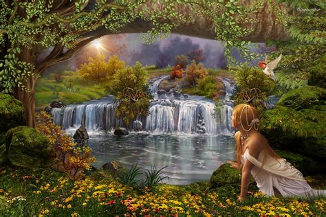 Fairy Forest Wallpapers Top Free Fairy Forest Backgrounds