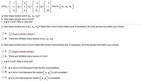 Solved And A V Vz V Let V V How Many Vectors Are In V V