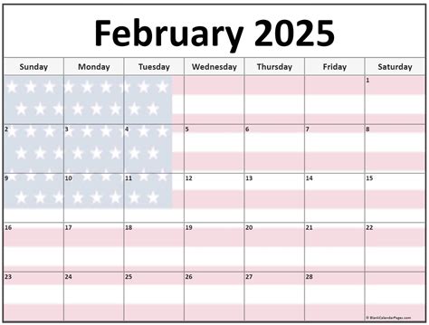 Collection Of February 2025 Photo Calendars With Image Filters