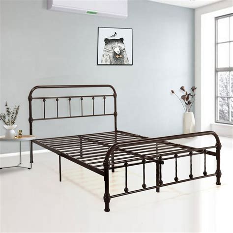 Veryke Bed Frame Heavy Duty Metal Frame Platform Bed Frame Mattress
