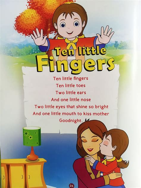 2s Rhymes Ten Little Fingers Rhyming Poems For Kids Kids Poems Kids