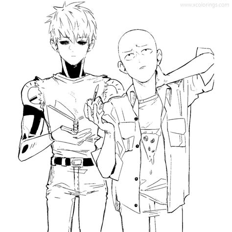 Manga One Punch Man Coloring Pages Xcolorings My XXX Hot Girl
