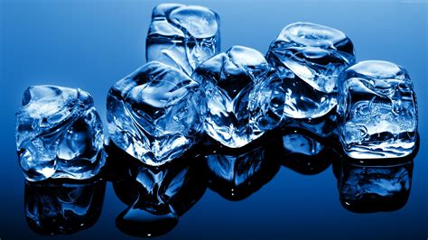 Ice Cubes Ice Water Blue Wallpapers Hd Desktop And Mobile Backgrounds