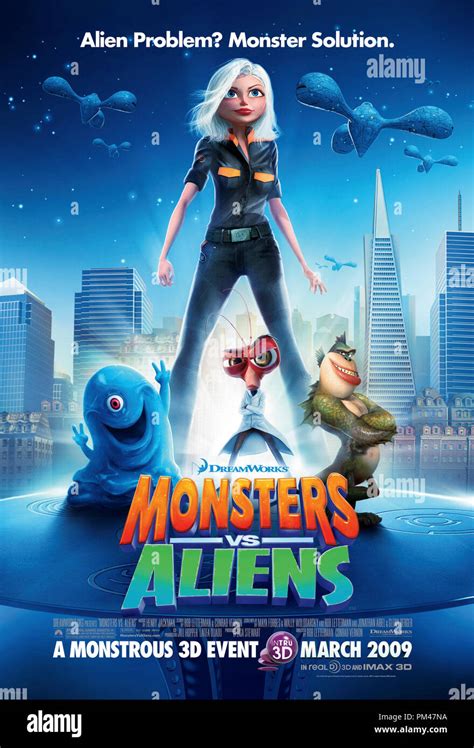 Poster Von Dreamworks Animation Skg Präsentiert Monsters Vs Aliens Ein Paramount Pictures