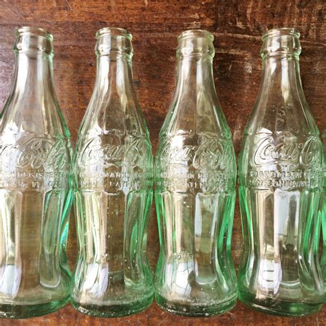 Vintage Coca Cola Bottles Green Coke Bottle 1950s 1960s Coca Cola Bottle