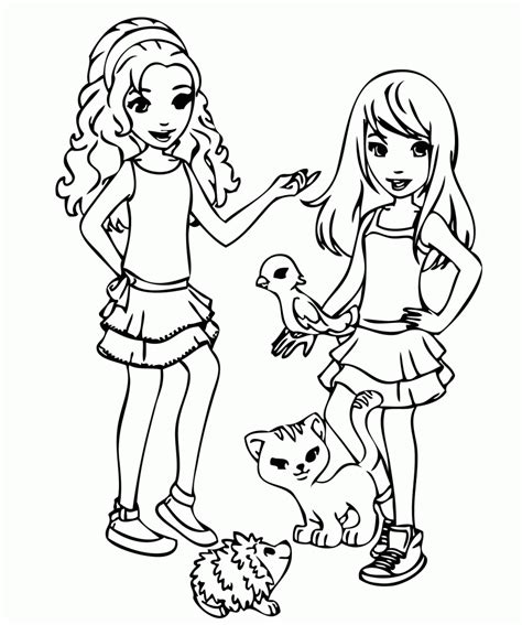Lego friends coloring pages coloring home. Friendship Coloring Pages Printable - Coloring Home