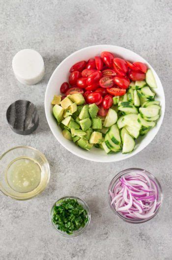 Tomato Cucumber Avocado Salad Delicious Meets Healthy