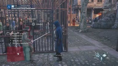 Assassins Creed Unity La Touche Unique Kill During A Scene YouTube