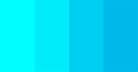Cyan Gradient Color Scheme Aqua