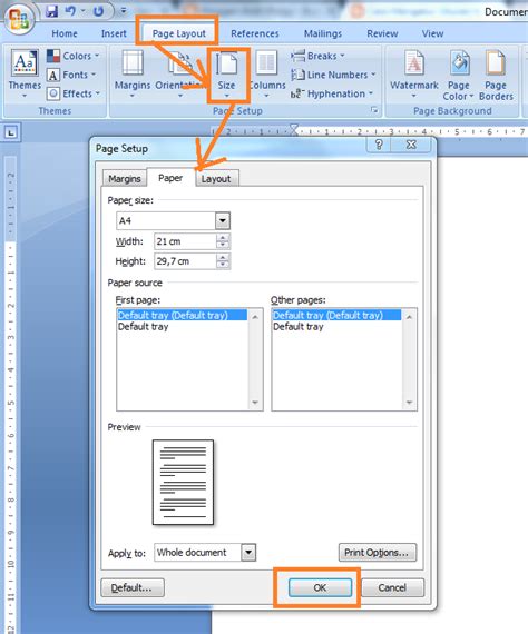 Cara Mengatur Ukuran Kertas Di Microsoft Word