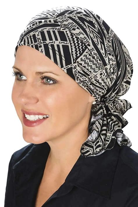 buy slip on slinky pre tied head scarf scarves for women with cancer chemo in cheap price on
