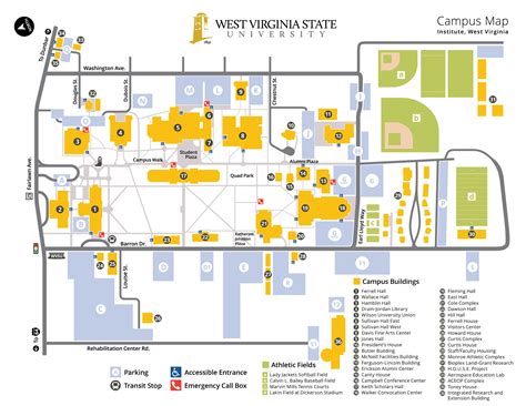 West Virginia University Campus Map