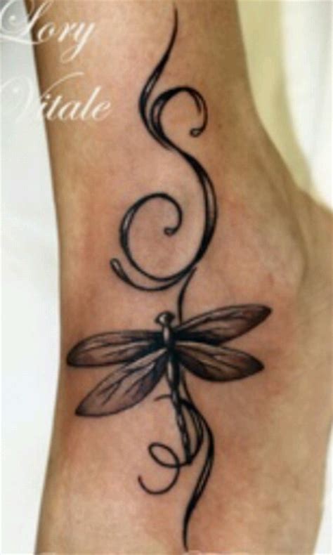 Dragonfly Foot Tattoo Tattoos Pinterest