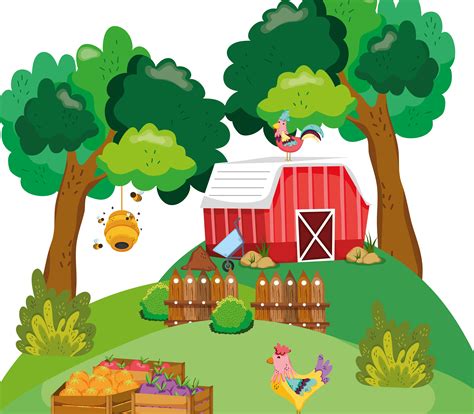 Beautiful Farm Cartoons 636585 Vector Art At Vecteezy