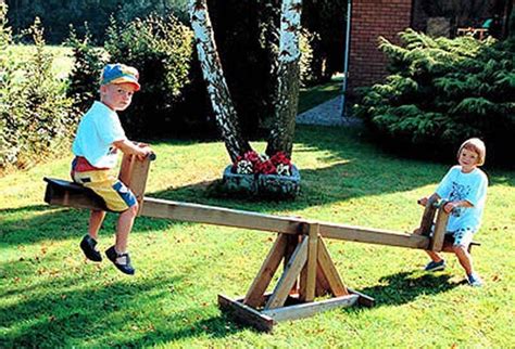 Wooden Seesaw The Outdoor Toy Centre