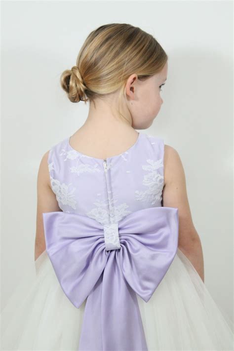 Lilac And Lace Flower Girl Or Bridesmaid Dress From Eliza Mabel