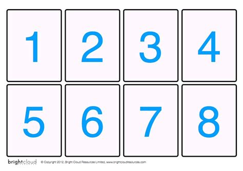 6 Best Images Of Large Printable Number Cards Printable Number Flash Images