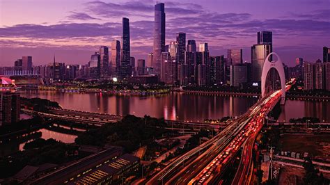 Guangzhou 4k World Wallpapers Traffic Wallpapers Night
