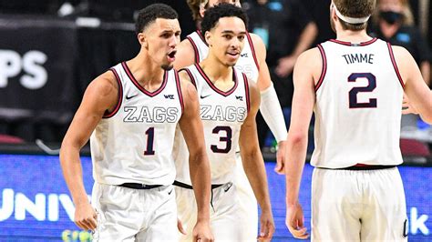 Gonzaga Stays Undefeated Wins Wcc Mens Basketball Tournament Title