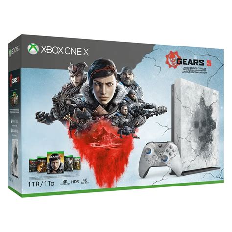 Microsoft Xbox One X 1tb Gears 5 Limited Edition Console Bundle White