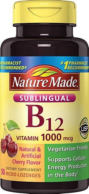 Vitamin b12 is an essential nutrient that's difficult to get in large amounts in many food sources, especially if you are a vegetarian or a vegan. Nature Made Sublingual Vitamin B12 1 gm Vitamins Tablets ...