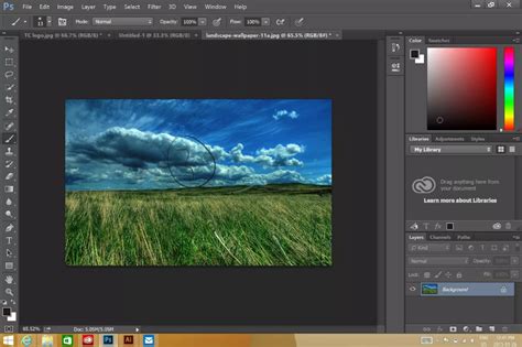 Adobe Photoshop Cc 2014 For Windows Workspace Photoshop Splash