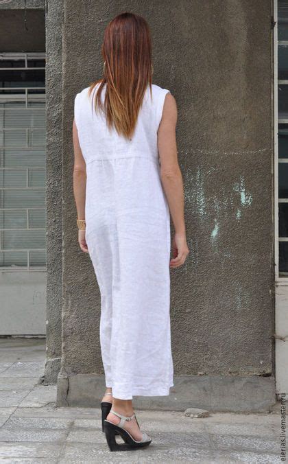 Купить или заказать Платье Длинное платье Платье в пол Белое платье Одежда ЕУГ в интернет