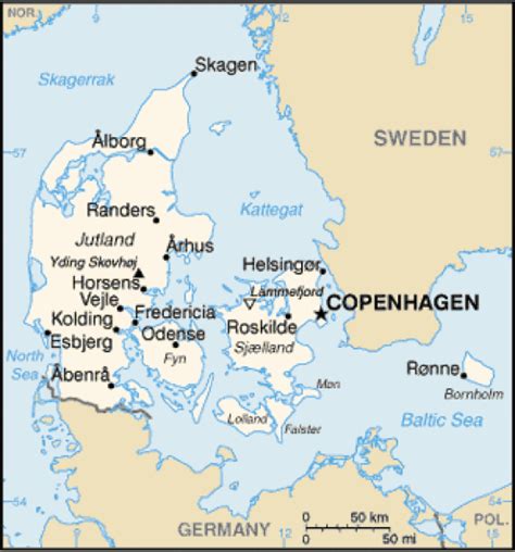 Map of sweden, norway and denmark. Denmark map. Terrain, area and outline maps of Denmark ...