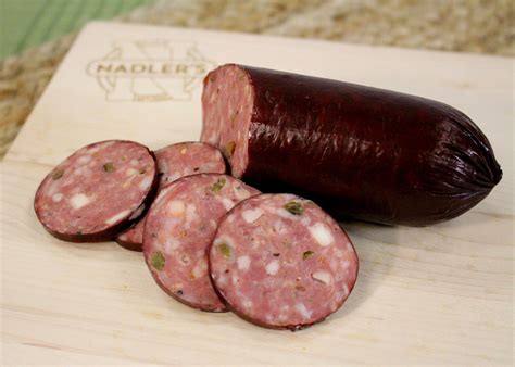 Beef Pepper Jack And Jalapeno Summer Sausage Nadlers Meats