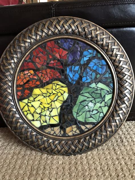 Tree Of Life In 2020 Old Mirrors Stained Glass Mosaic