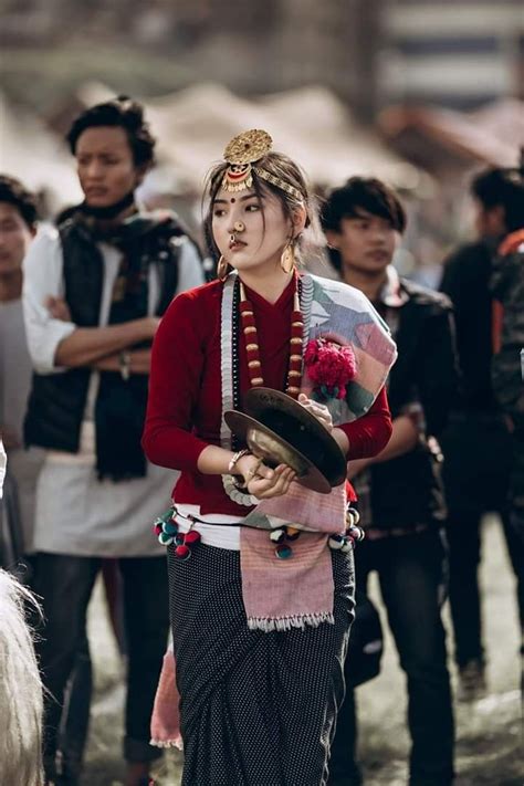 Nepali Kirat Rai Girl In Traditional Traditional Outfits Girly