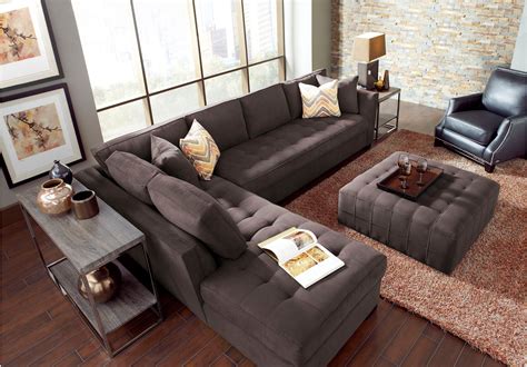 Picture Of Cindy Crawford Home Calvin Heights Xl Slate 2 Pc Sectional